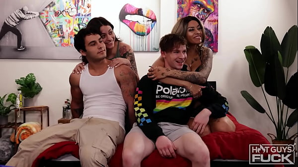 There’s A Fucking Competition On Set Today! Two Studs Race To Fuck And Nut!