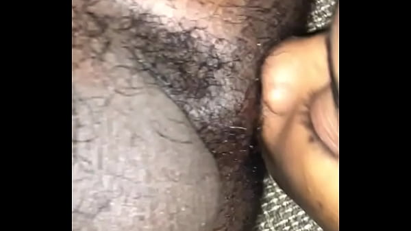 African girl eating man ass kissing