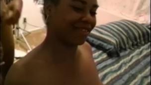 EDPOWERS – Ebony Amateur Viva sucking big cock before facial