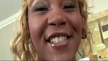 Bent over and with her eyes closed the naughty black milf enjoys pounding from behind